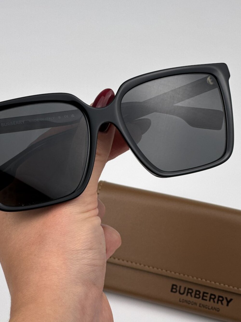 BURBERRY BE4411D 300187 BLACK SQUARE WOMEN SUNGLASSES